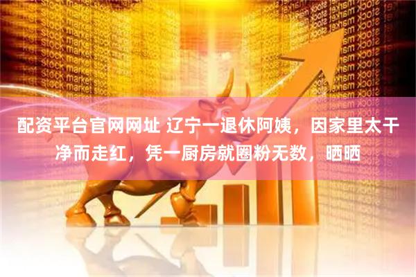 配资平台官网网址 辽宁一退休阿姨，因家里太干净而走红，凭一厨房就圈粉无数，晒晒